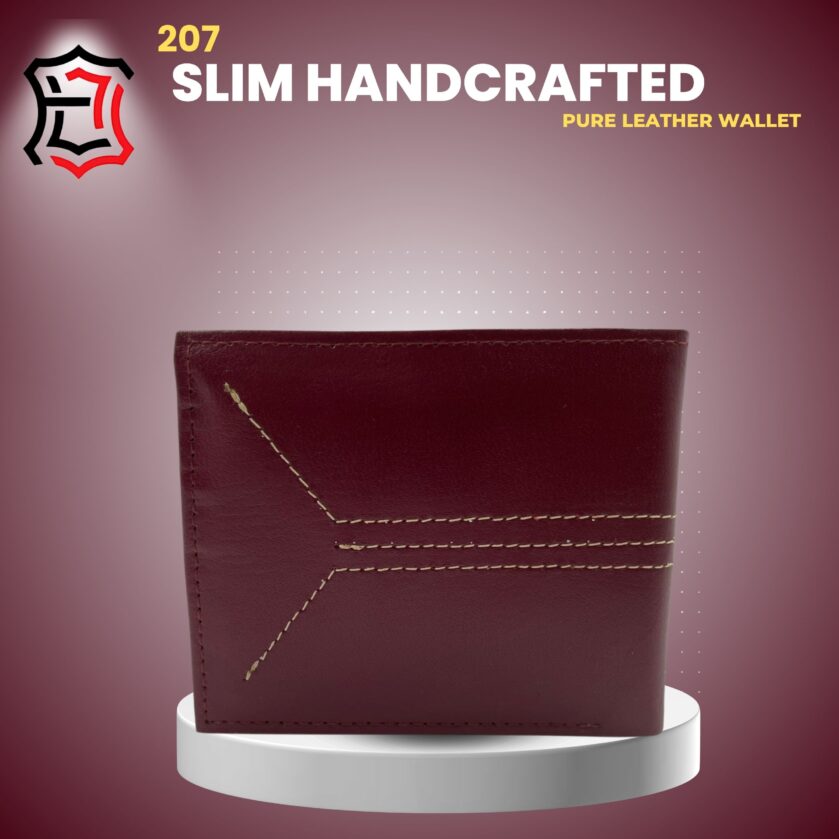 Handmade Vintage Leather Wallet (210) - Image 3