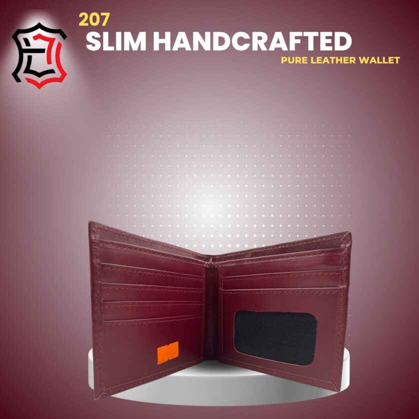 Handmade Vintage Leather Wallet (210) - Image 2